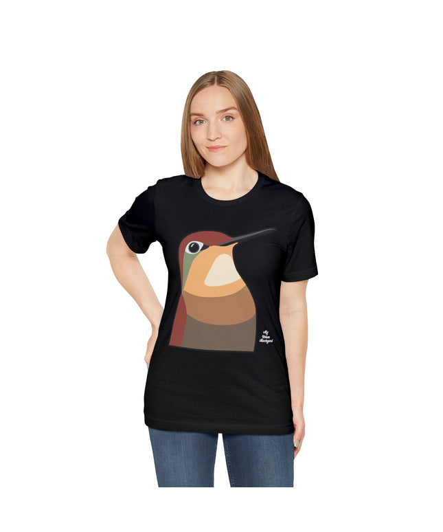 Hummingbird Deekum, Soft 100% Jersey Cotton T-Shirt, Unisex, Short Sleeve, Retail Fit