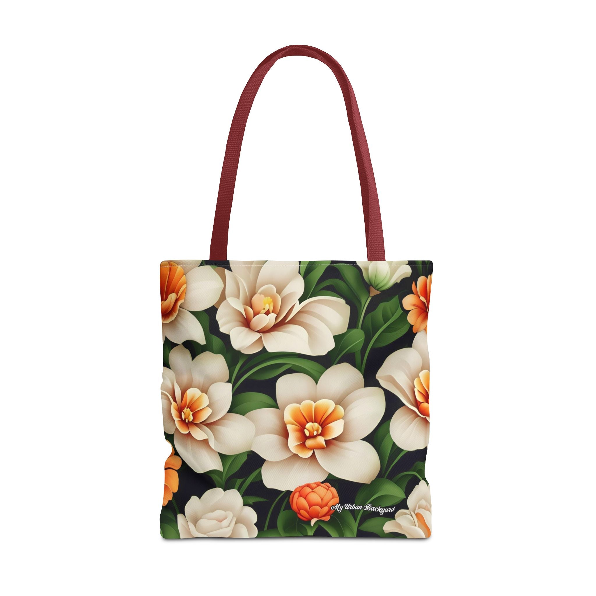Pretty Flowers Tote Bag with Cotton Handles For Everyday Use, 3 Sizes