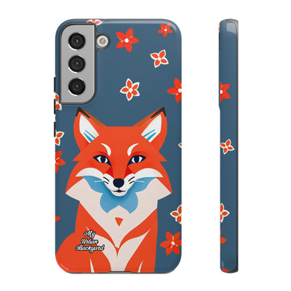 Fox with Flowers, Cell Phone Case - Apple, Samsung or Google Pixel