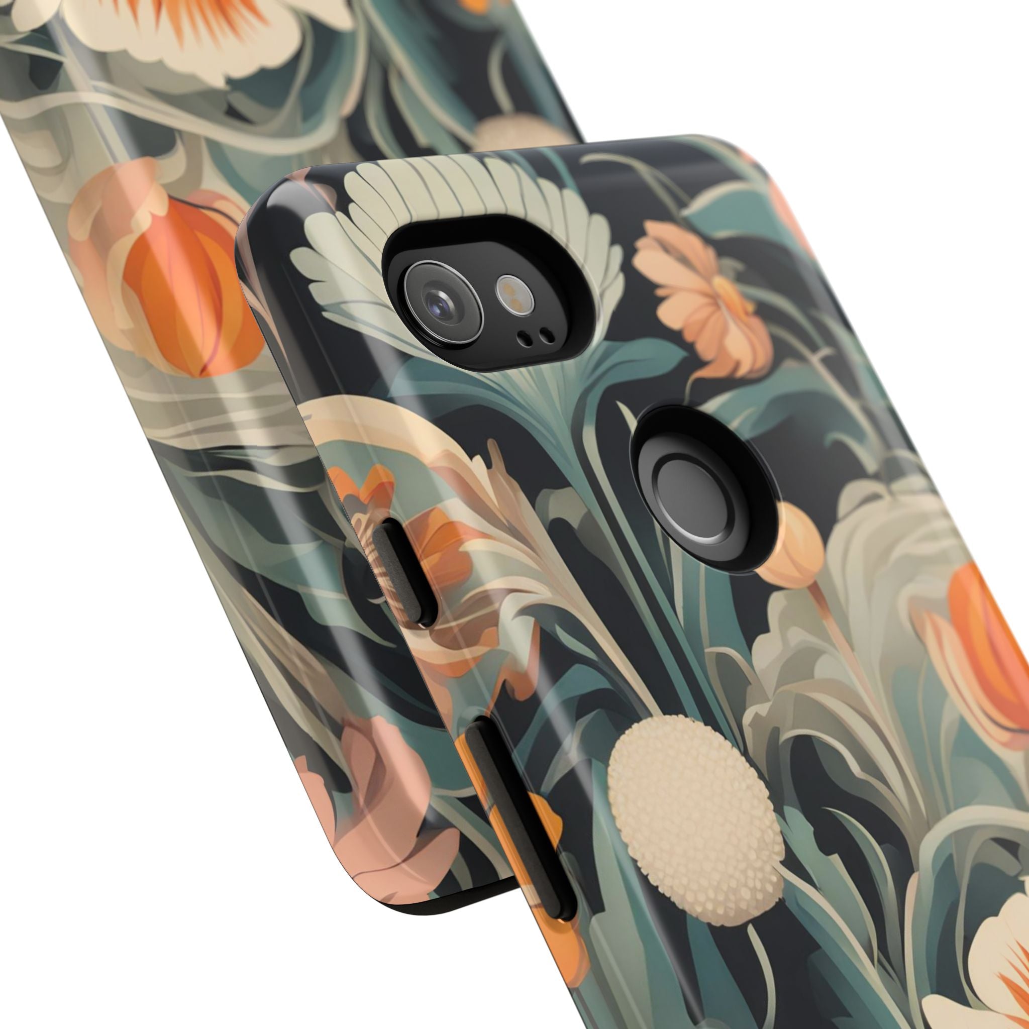 Orange and White Flowers, Cell Phone Case - Apple, Samsung, Google Pixel