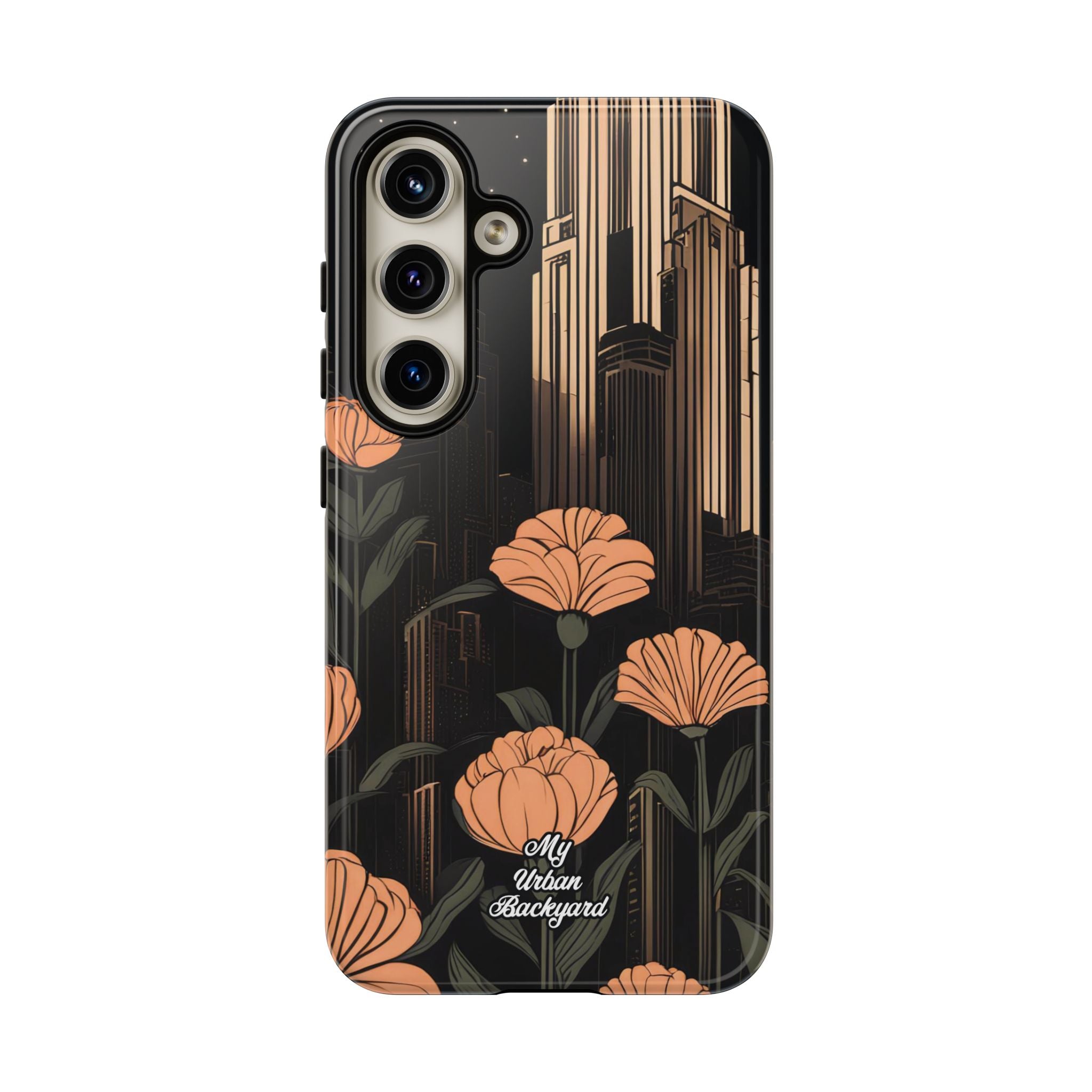 Urban Evening with Flowers, Cell Phone Case