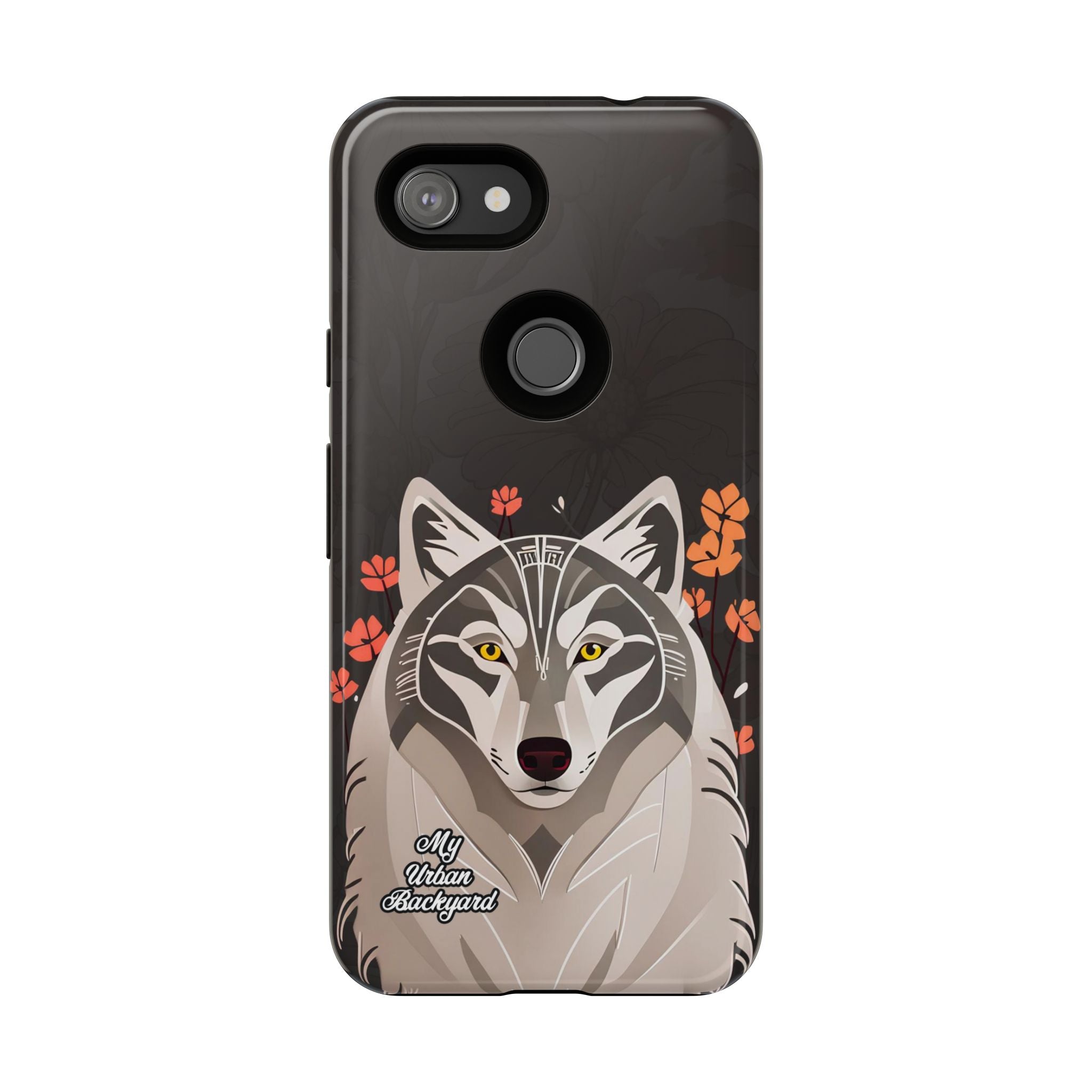Art Deco Wolf, Cell Phone Case - Apple, Samsung, Google Pixel