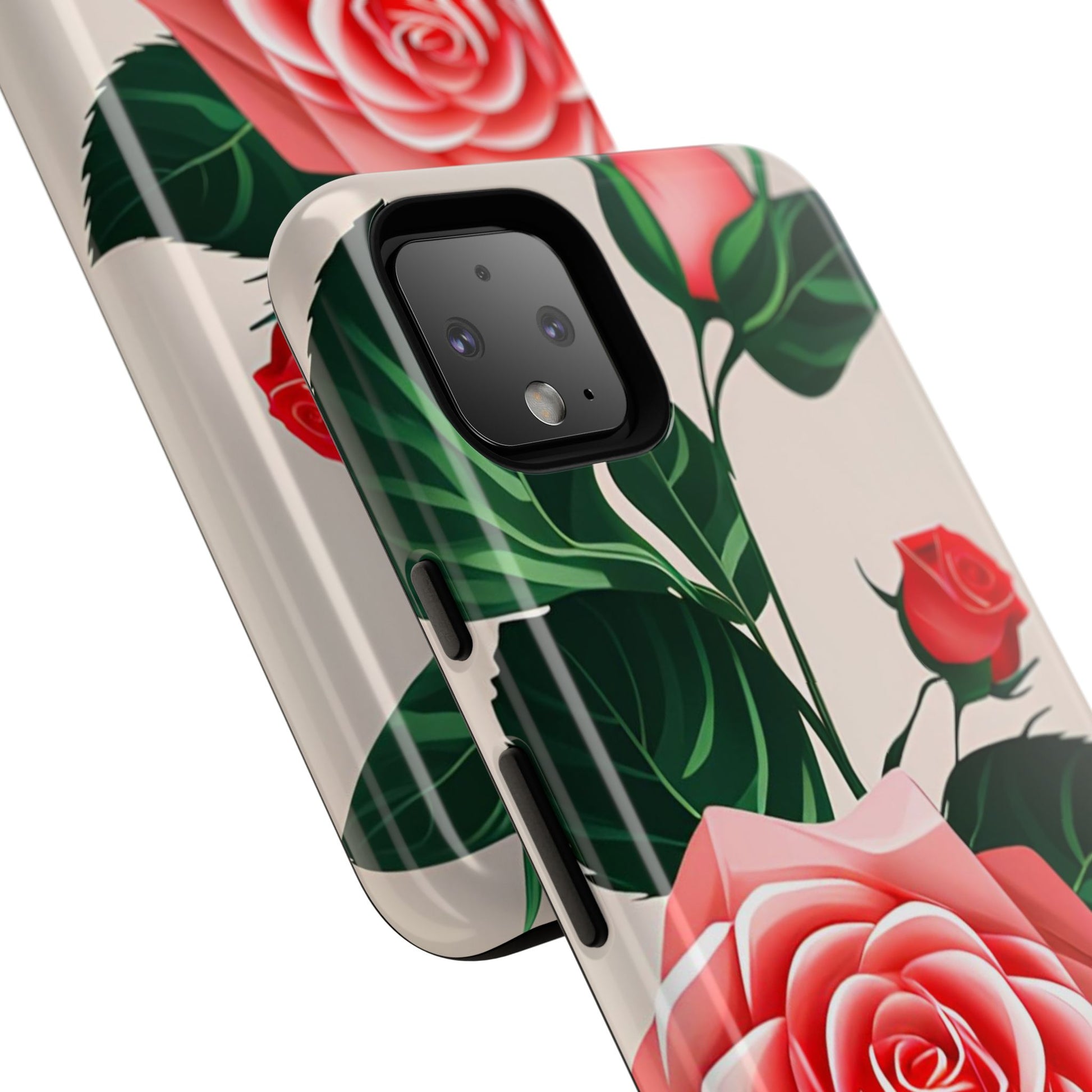 Pink Rose Flowers, Cell Phone Case - Apple, Samsung, Google Pixel