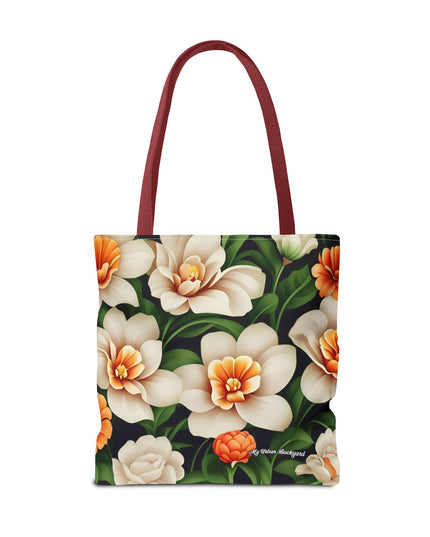 Pretty Flowers Tote Bag with Cotton Handles For Everyday Use, 3 Sizes