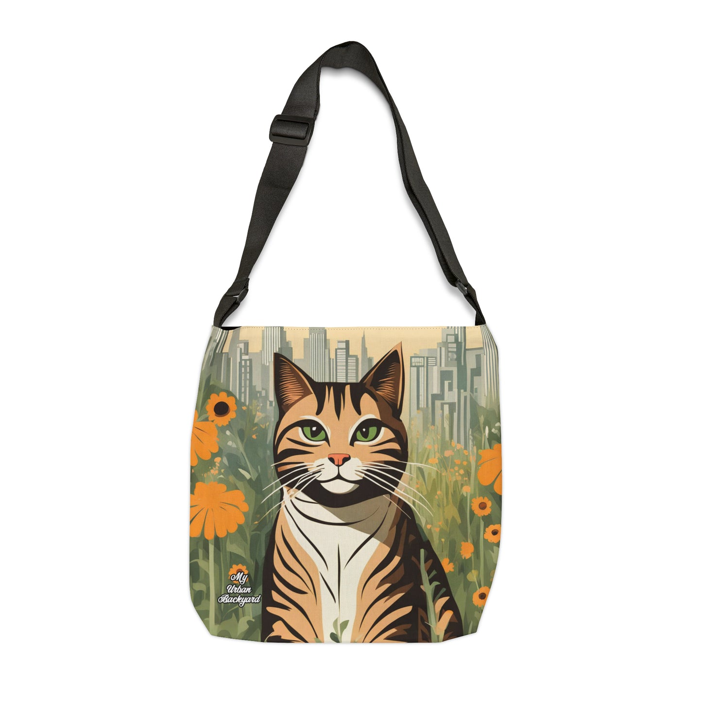 City Tabby, Tote Bag with Adjustable Strap - Trendy and Versatile