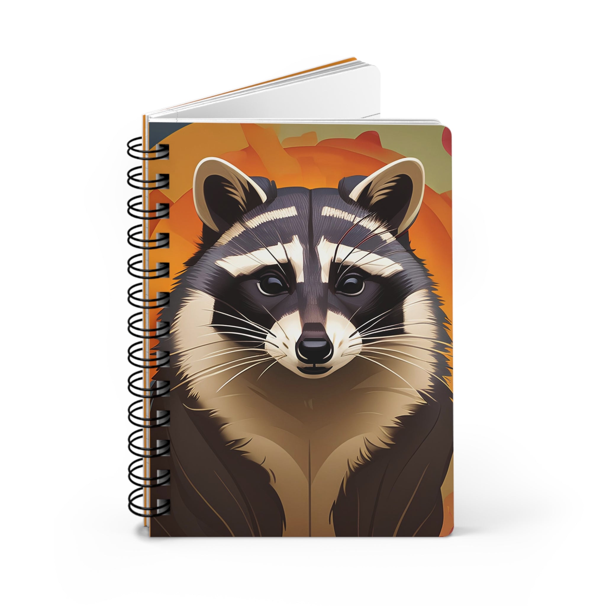 Raccoon at Sunset Spiral Journal