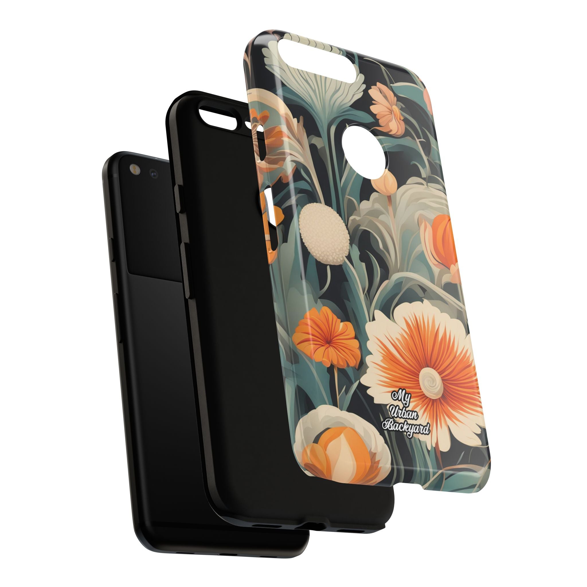 Orange and White Flowers, Cell Phone Case - Apple, Samsung, Google Pixel