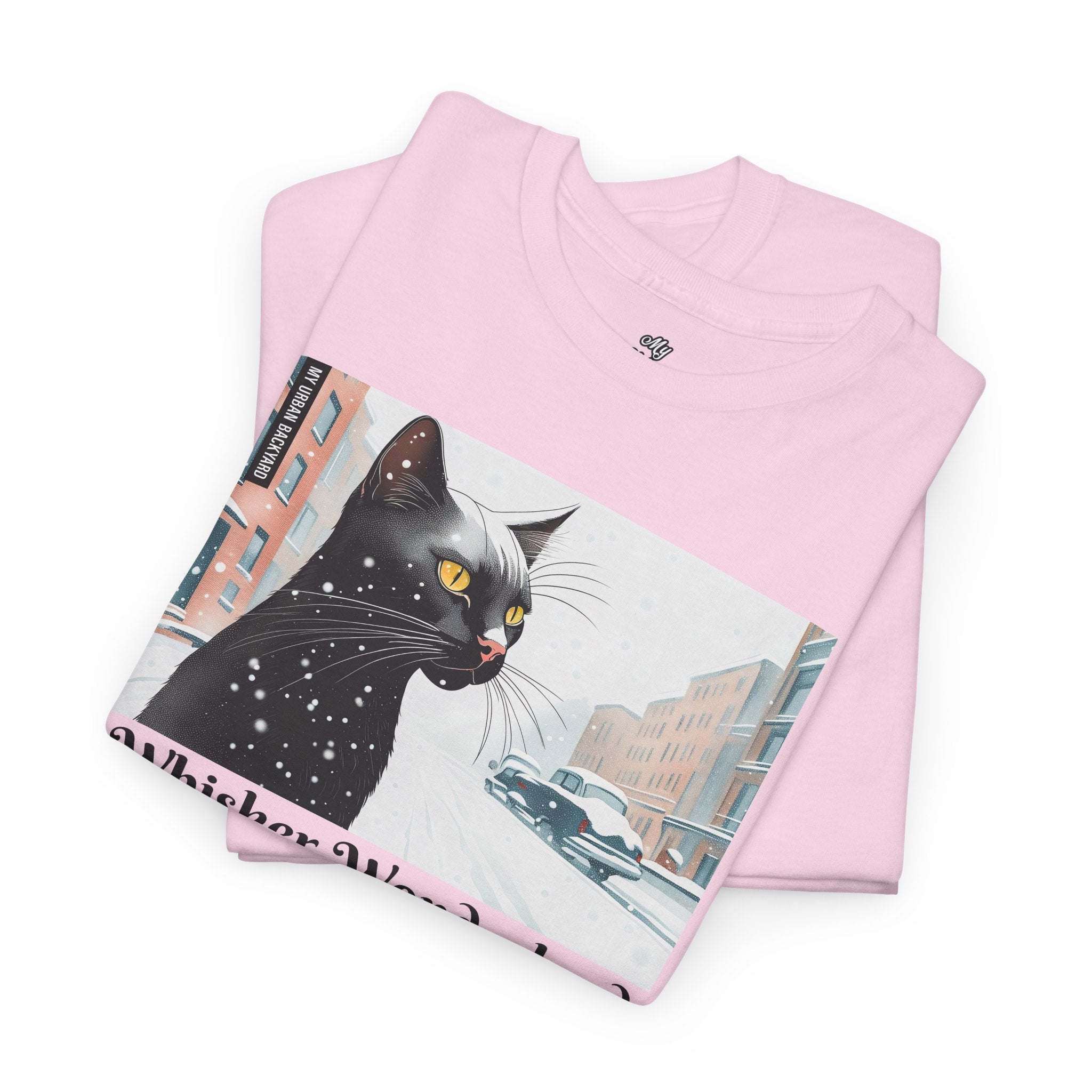 Whisker Wonderland Unisex Heavy Cotton Tee - Cozy Cat Lover's T-Shirt