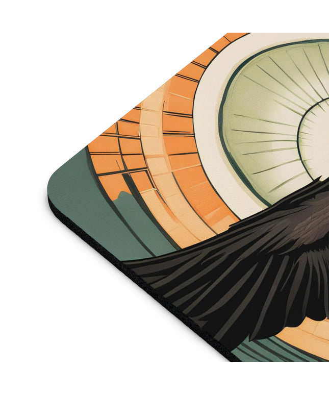 Flying Crow, Computer Mouse Pad - for Home or Office