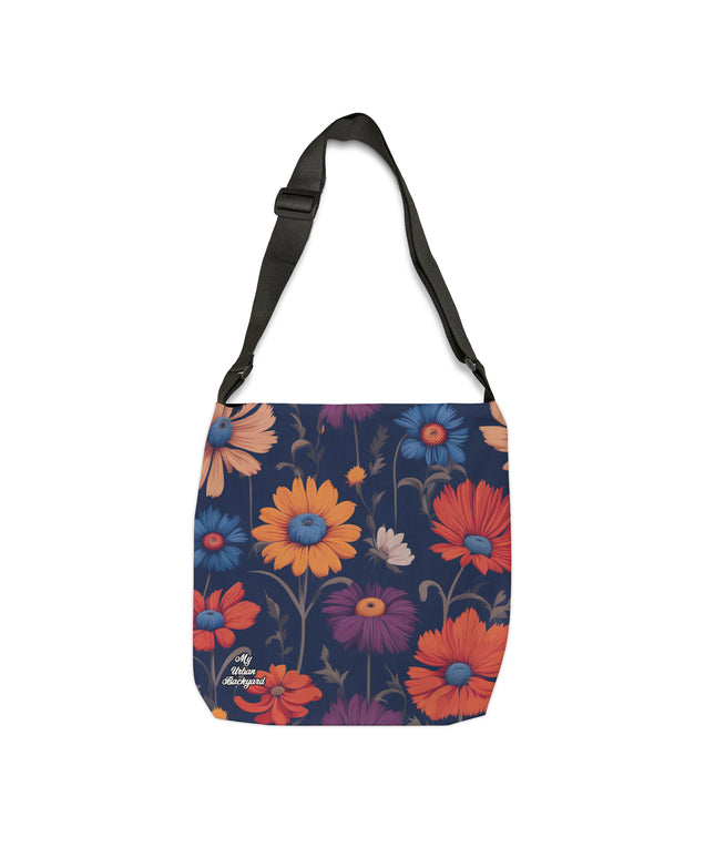 Fun Wildflowers, Tote Bag with Adjustable Strap - Trendy and Versatile
