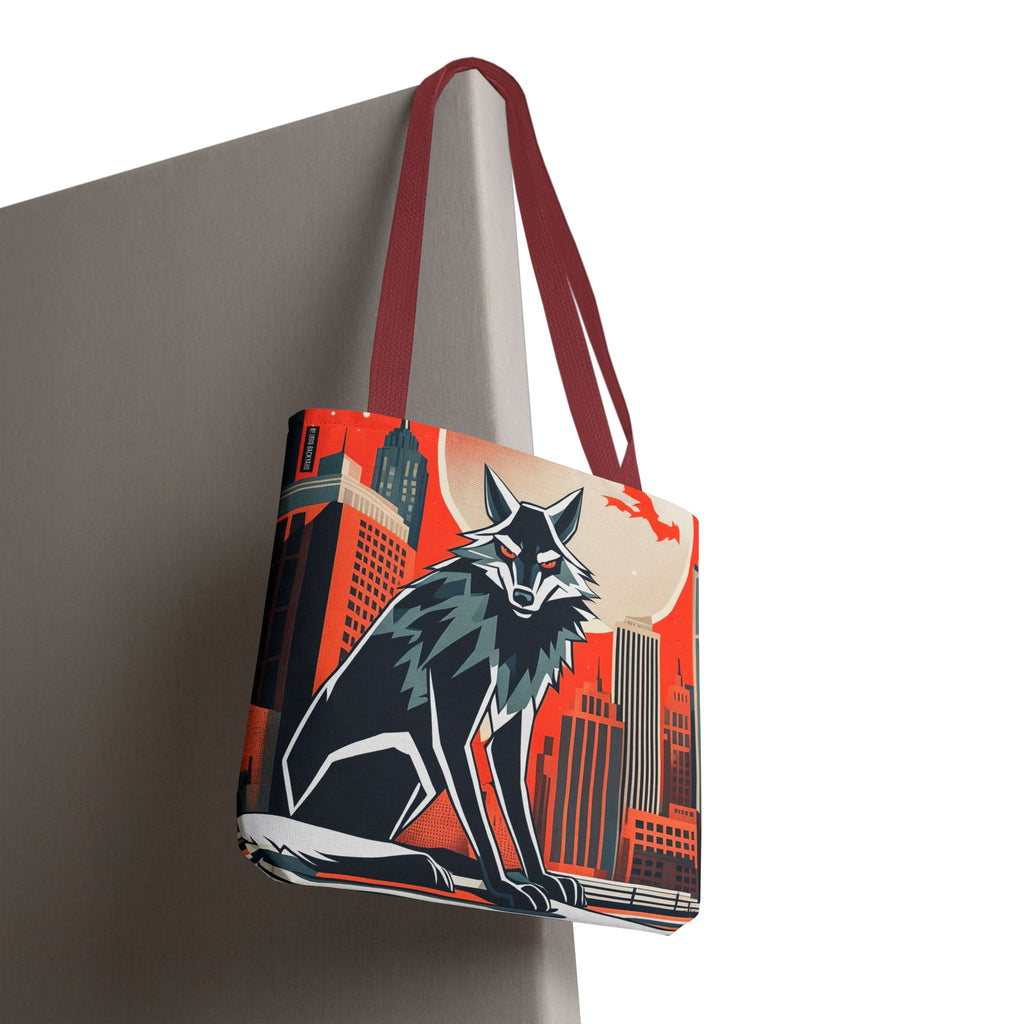 City Wolf Tote Bag, Tote with Cotton Handles For Everyday Use, 3 Sizes