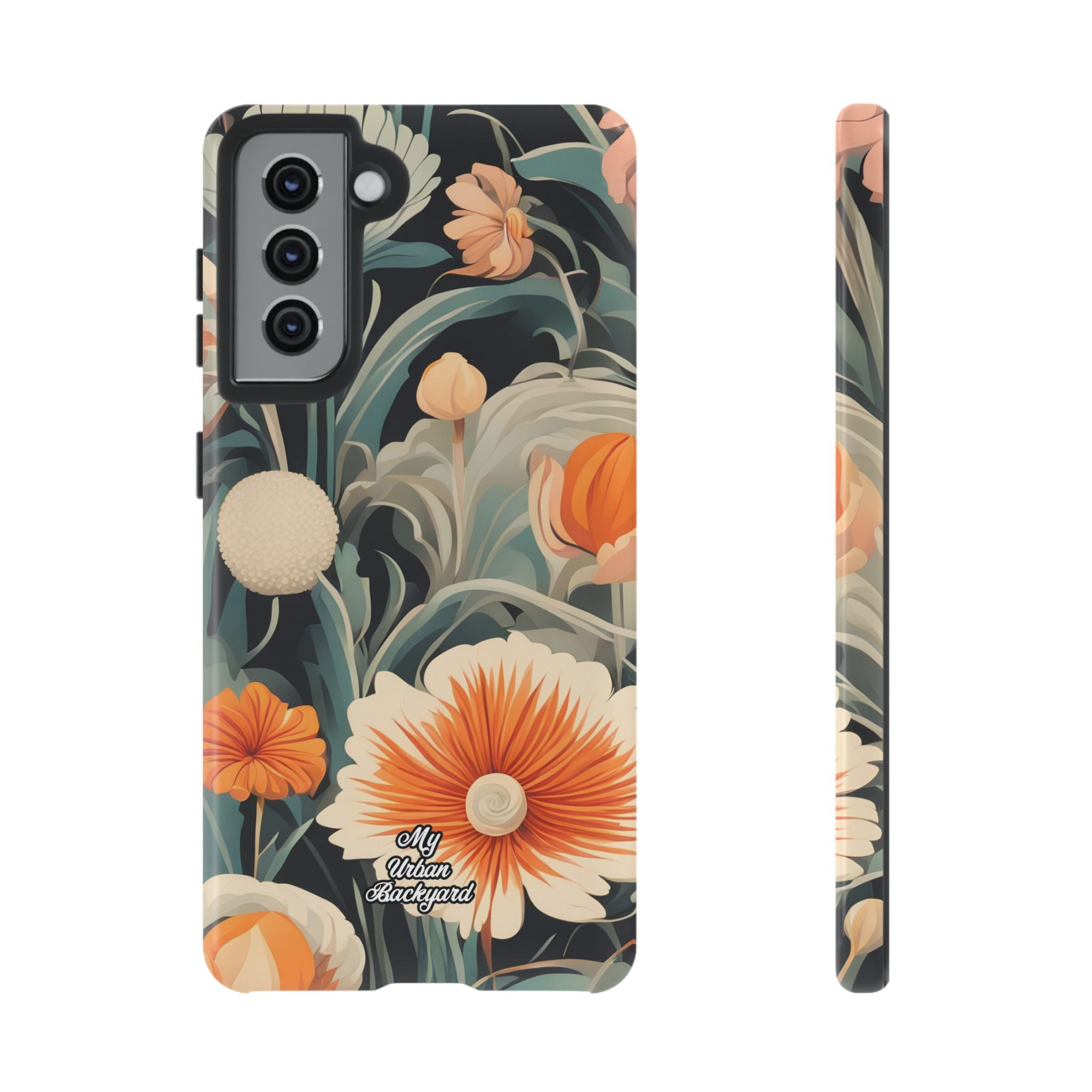 Orange and White Flowers, Cell Phone Case - Apple, Samsung, Google Pixel