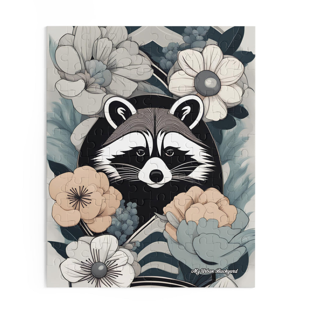 Rocco Pawsley, Raccoon Jigsaw Puzzle - Fun Family Activity, Unique Gift, Home Decor, Relaxing Hobby, Animal Lover's Gift, (120, 252, or 500-Piece)