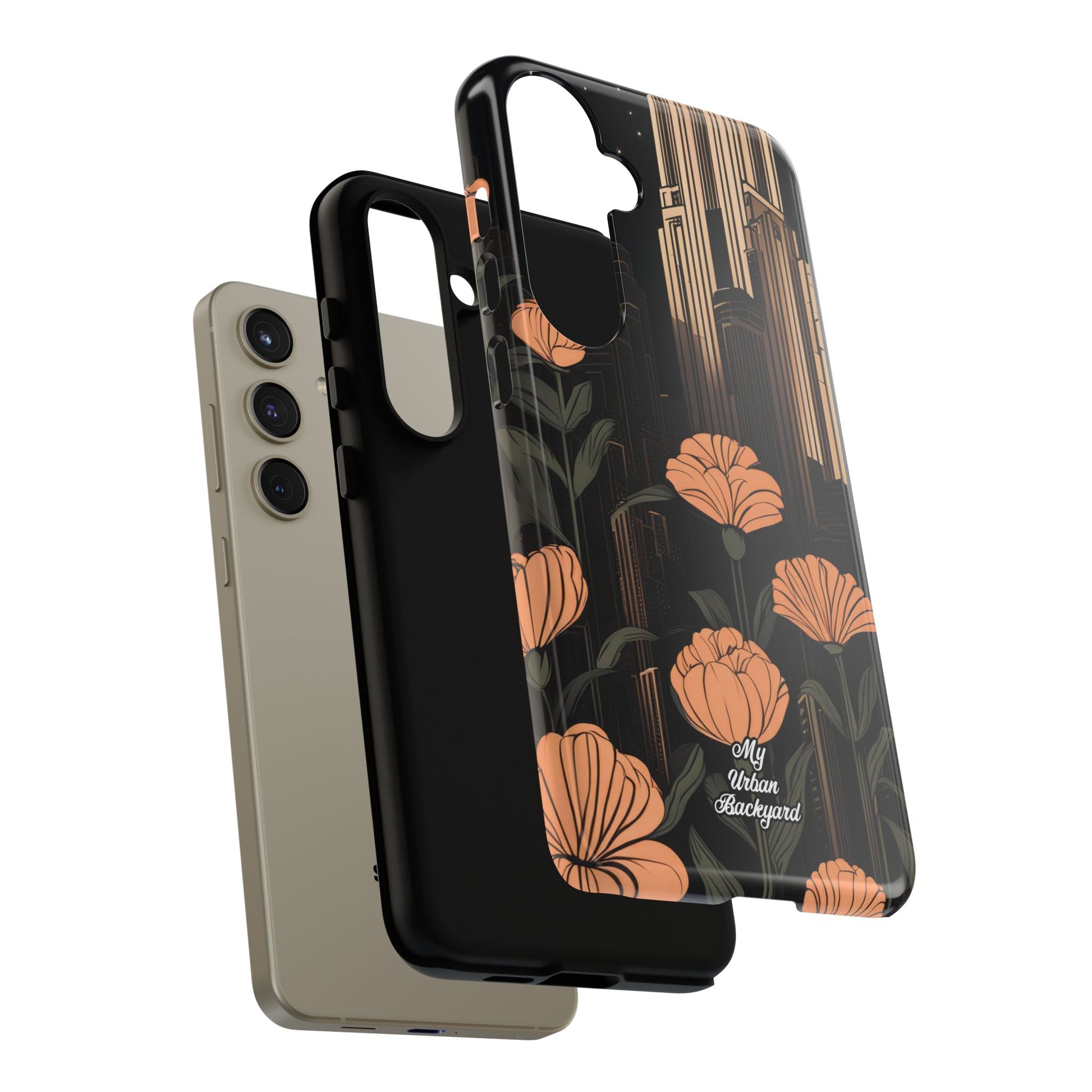 Urban Evening with Flowers, Cell Phone Case - Apple iPhone, Samsung Galaxy, Google Pixel