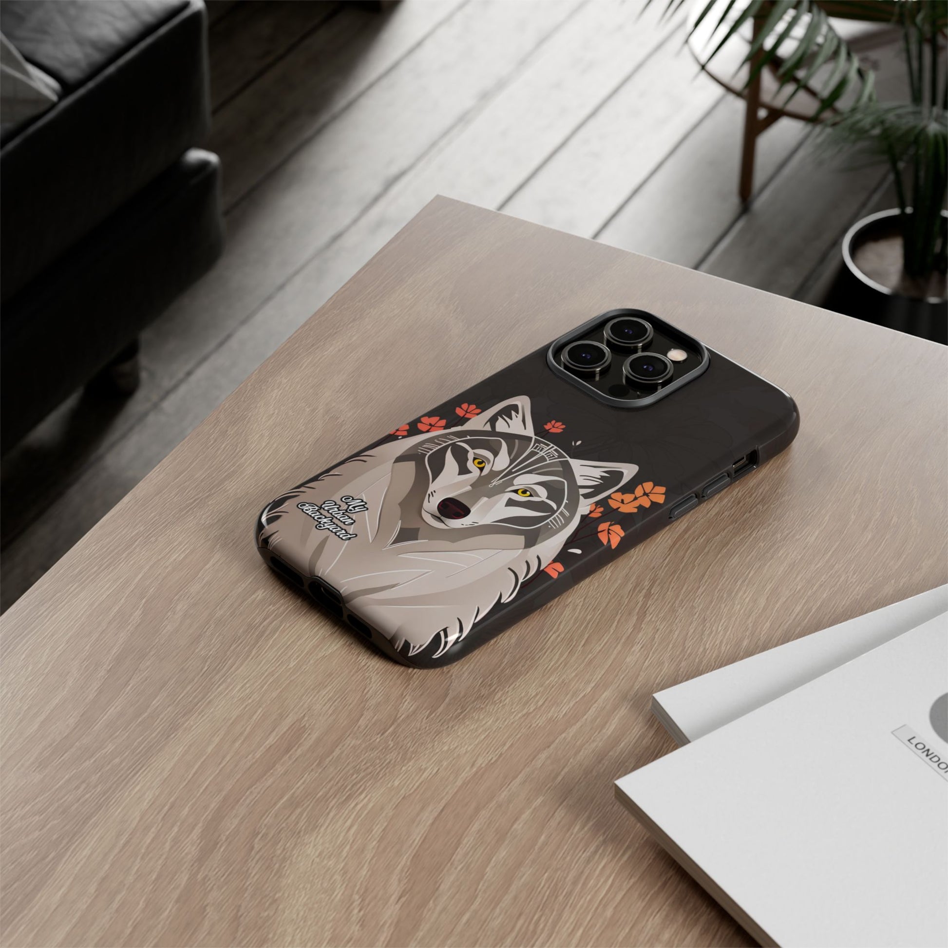 Art Deco Wolf, Cell Phone Case - Apple, Samsung, Google Pixel