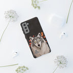 Art Deco Wolf, Cell Phone Case - Apple, Samsung, Google Pixel