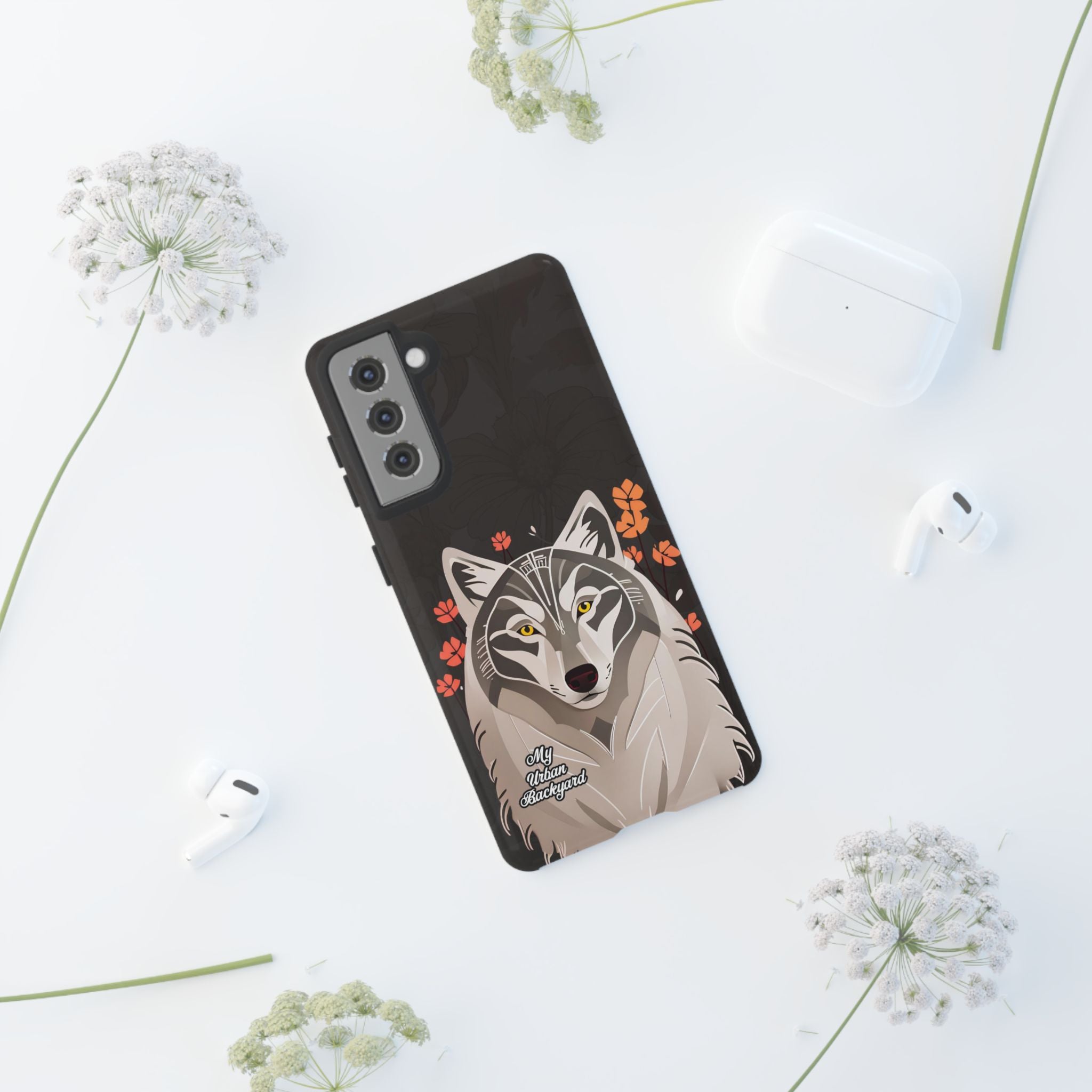 Art Deco Wolf, Cell Phone Case - Apple, Samsung, Google Pixel