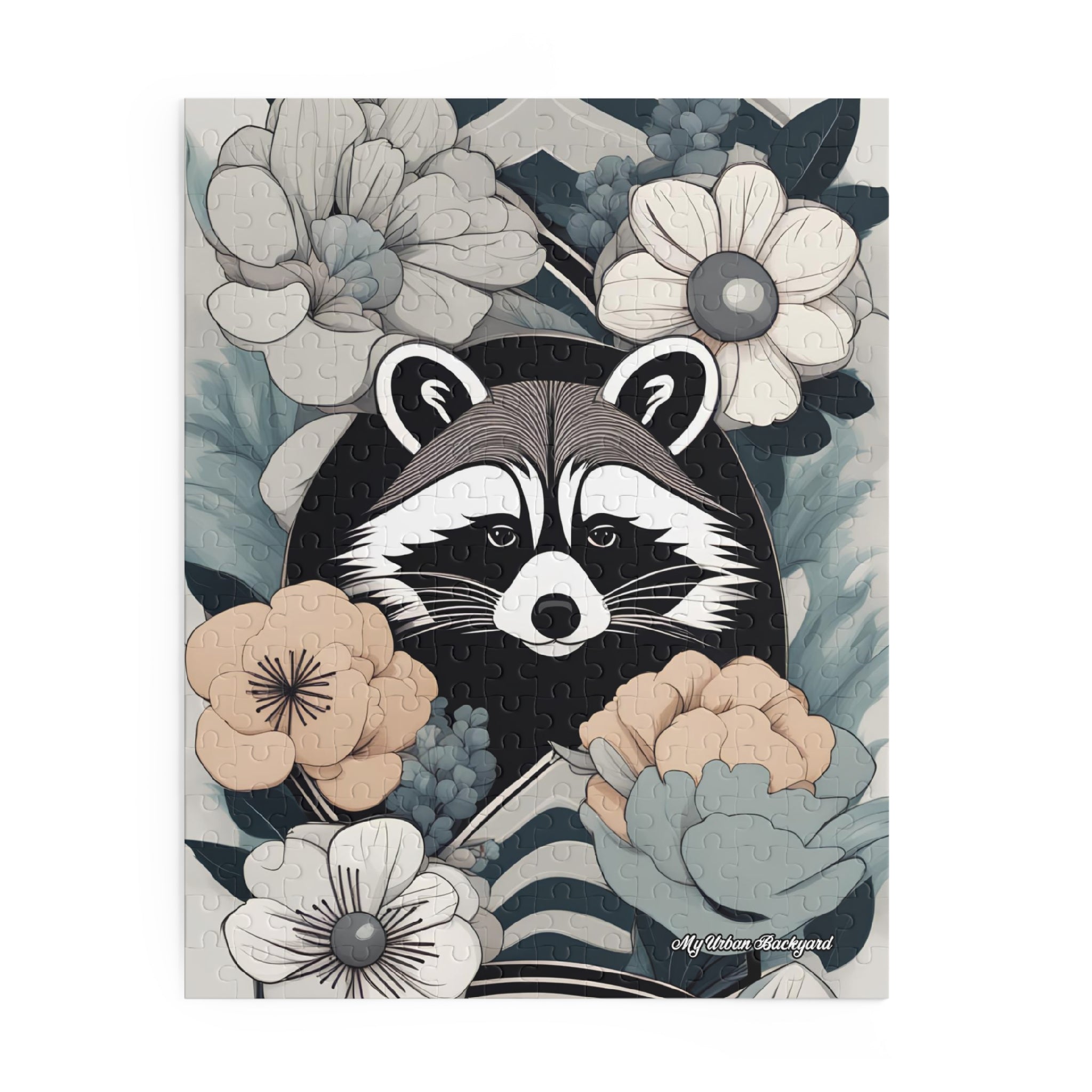 Rocco Pawsley, Raccoon Jigsaw Puzzle - Fun Family Activity, Unique Gift, Home Decor, Relaxing Hobby, Animal Lover's Gift, (120, 252, or 500-Piece)