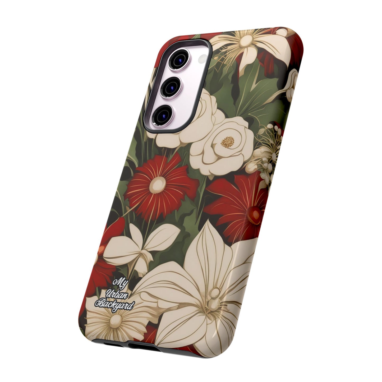 Holiday Flowers, Cell Phone Case - Apple, Samsung or Google Pixel