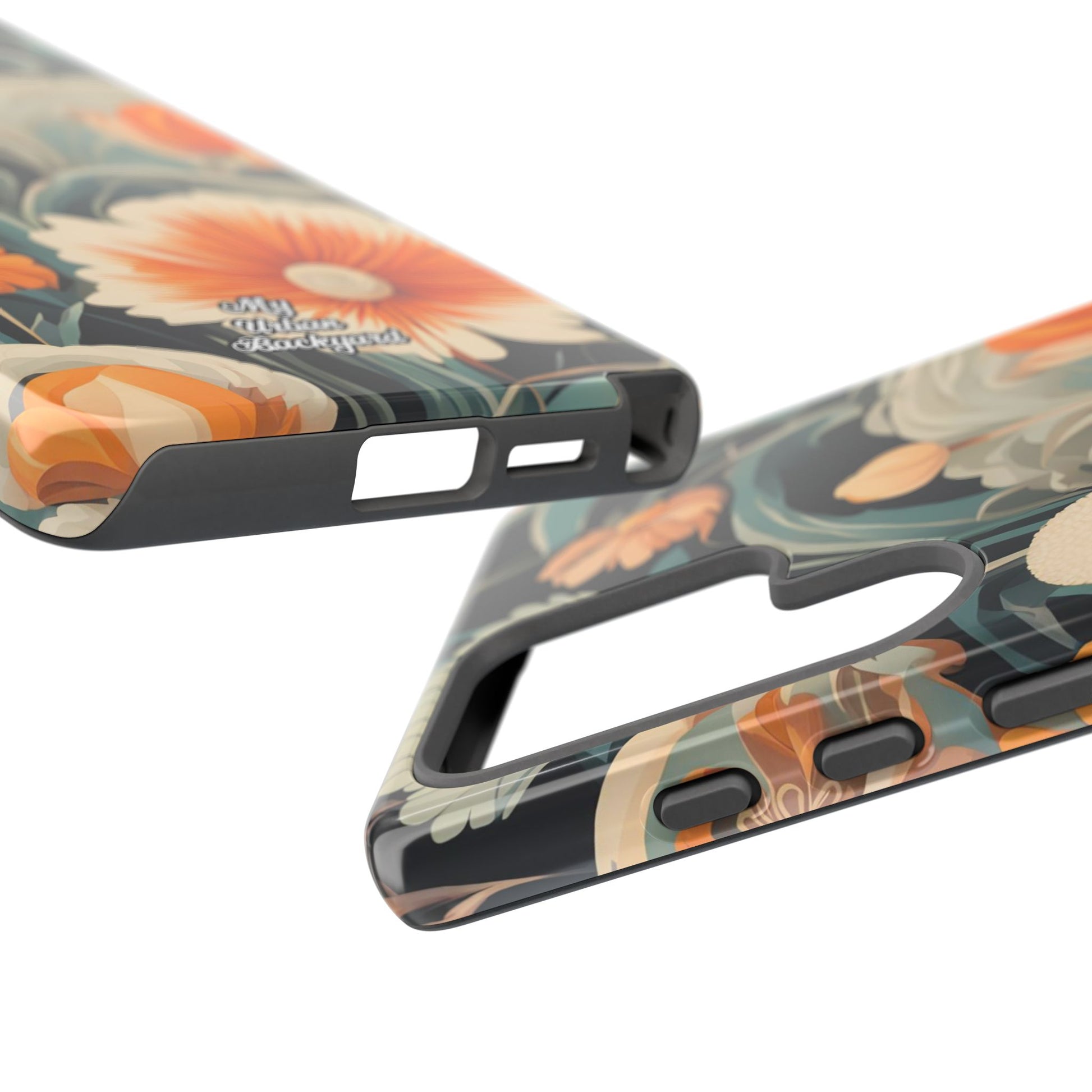 Orange and White Flowers, Cell Phone Case - Apple, Samsung, Google Pixel