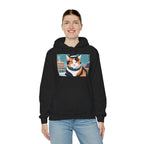 Calico Cat in Snow Hoodie — Cozy Winter Cat Lover Sweatshirt