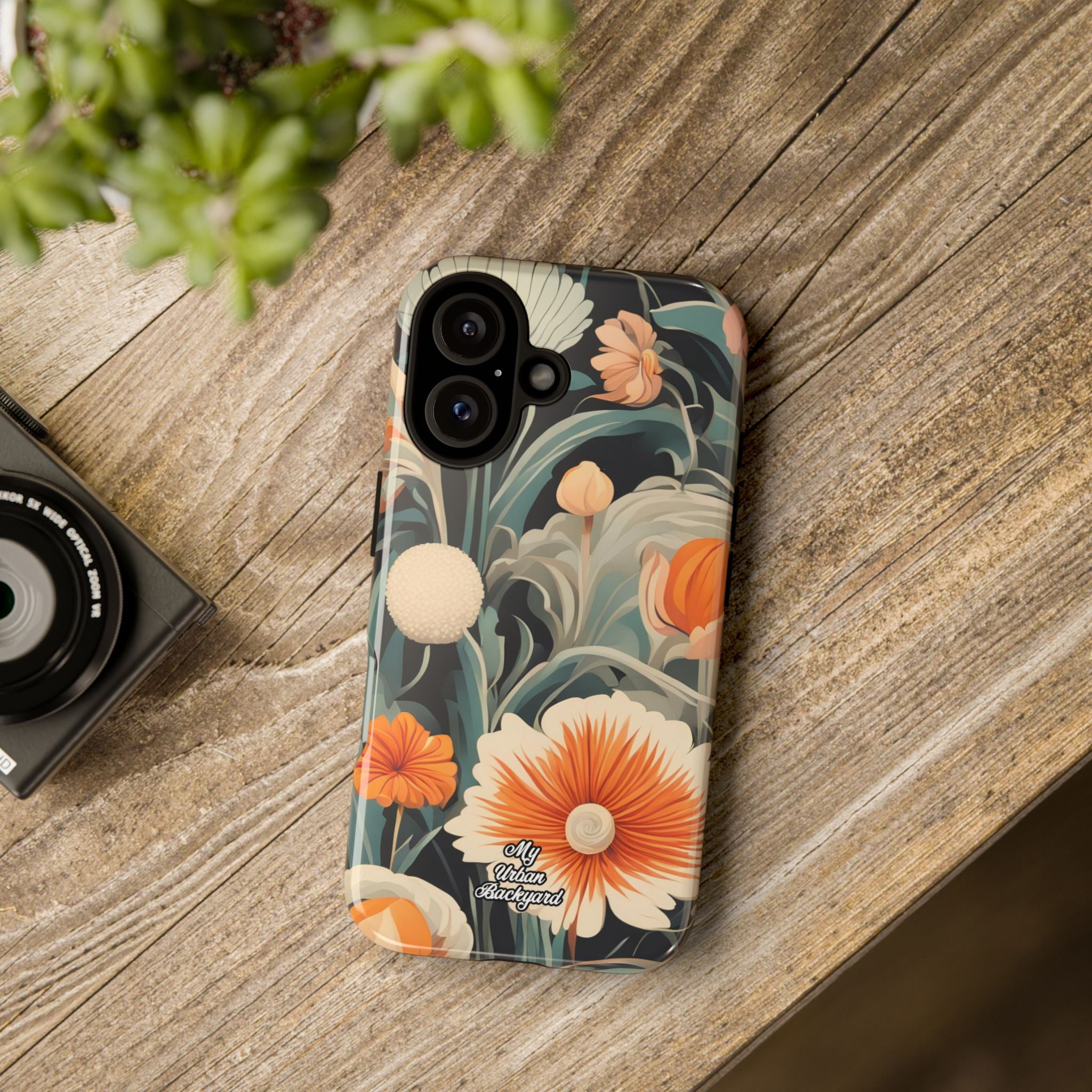 Orange and White Flowers, Cell Phone Case - Apple, Samsung, Google Pixel