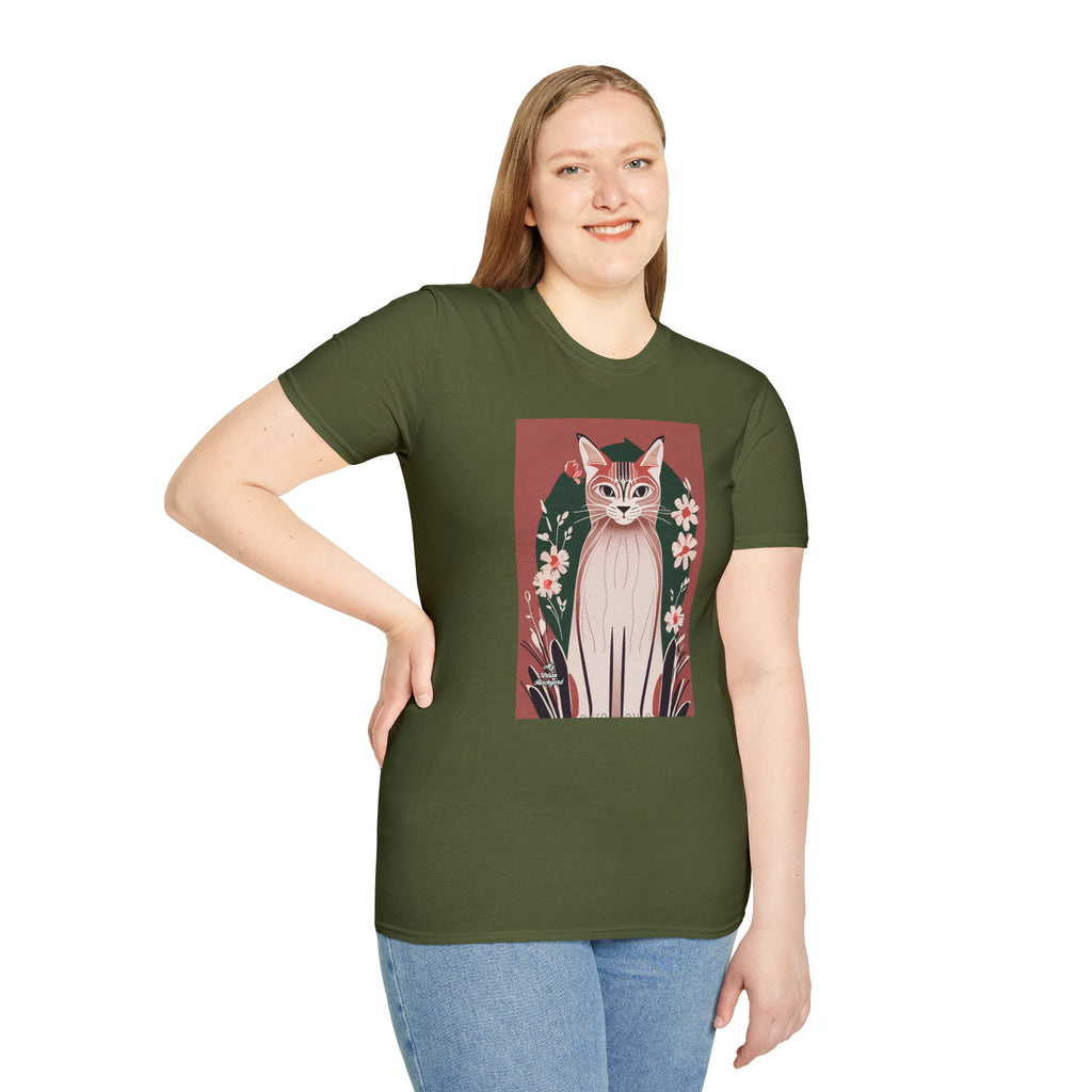 Selena Purrmore, Cat T-Shirt, Soft 100% Cotton, Unisex, Short Sleeve, Classic Fit