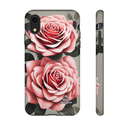 Pink Rose Flowers, Cell Phone Case - Apple, Samsung or Google Pixel