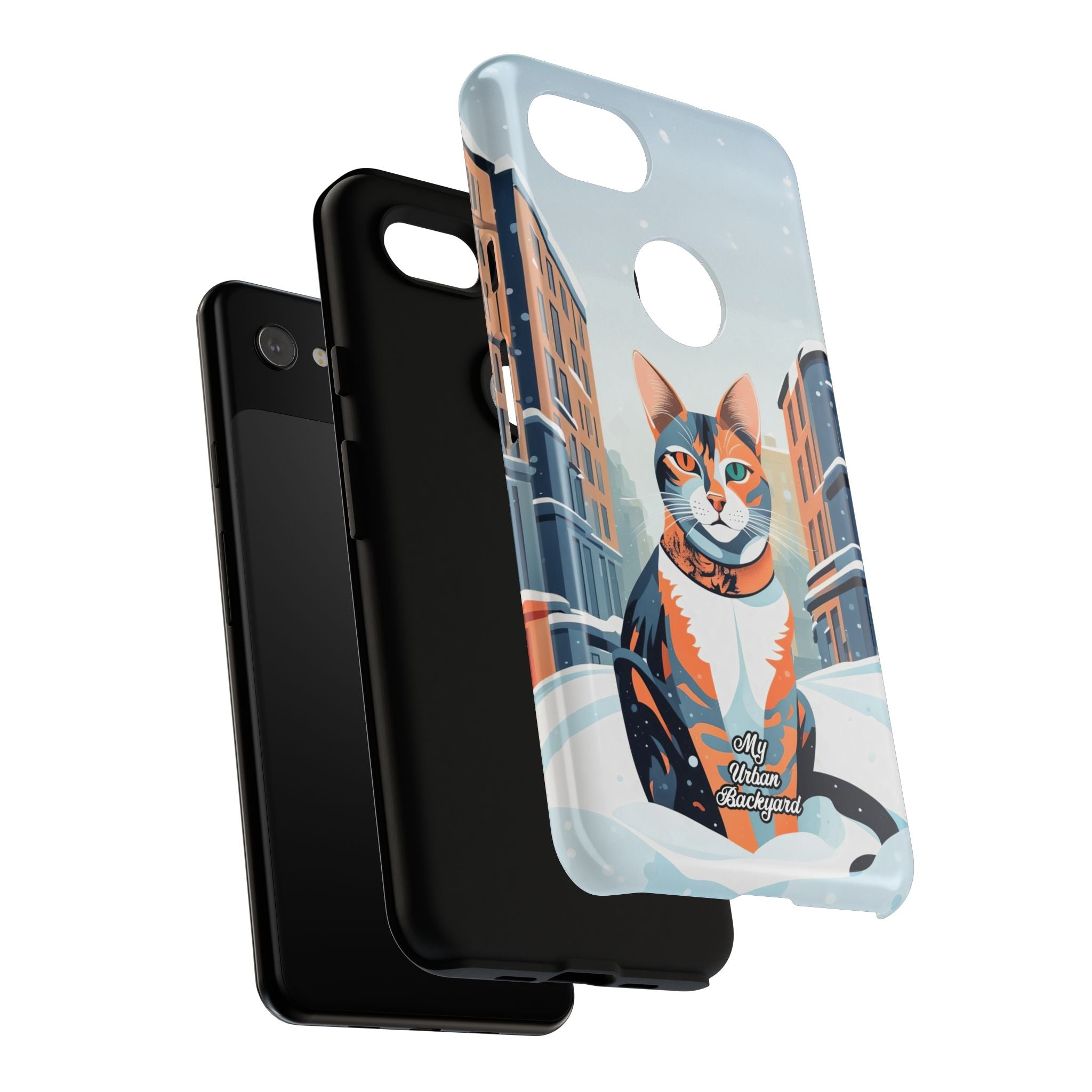 Claws Pawson in the Snow, Cell Phone Case - Apple, Samsung, Google Pixel