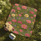 Field of Flowers, Cozy Outdoor Picnic Blanket, Water-Resistant Bottom, 51" × 61"