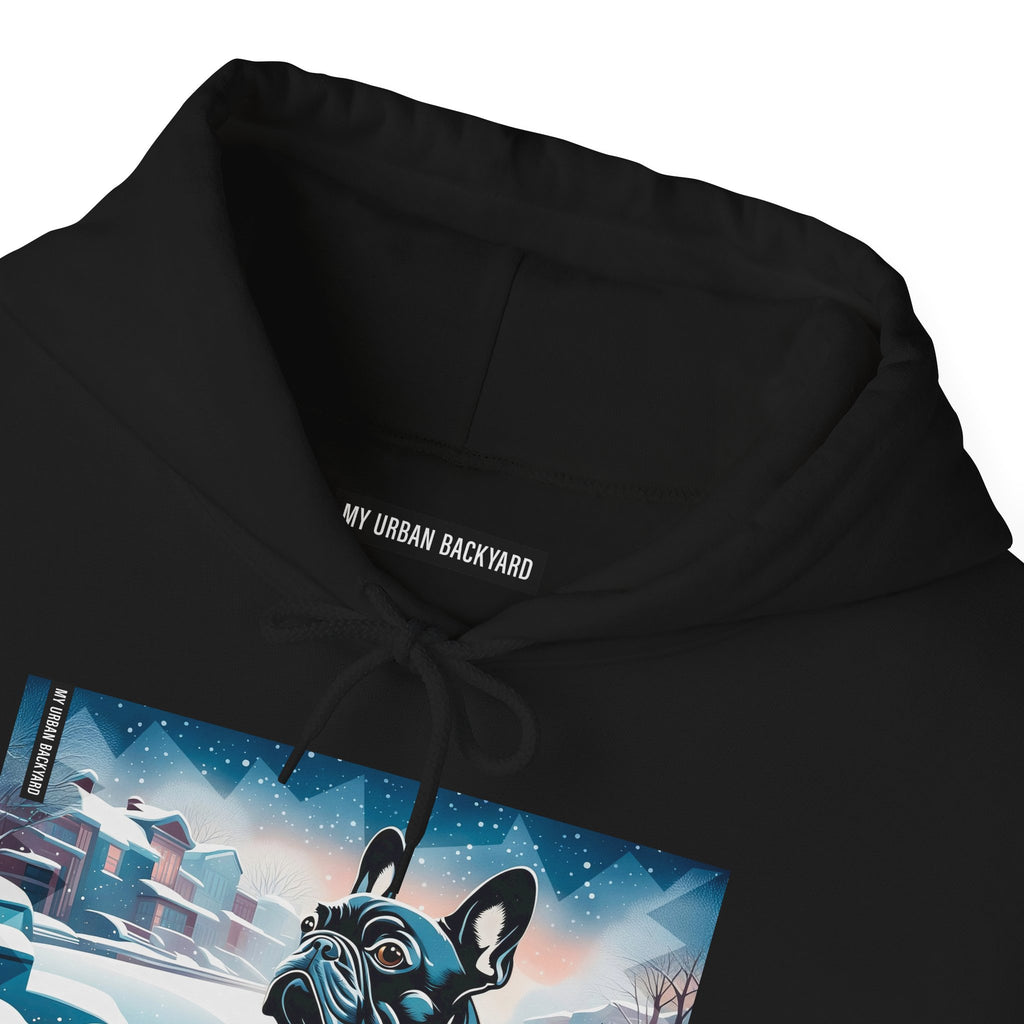 French Bulldog Hoodie w Front Pocket - Cozy, Unisex, Heavy Blend Sweatshirt