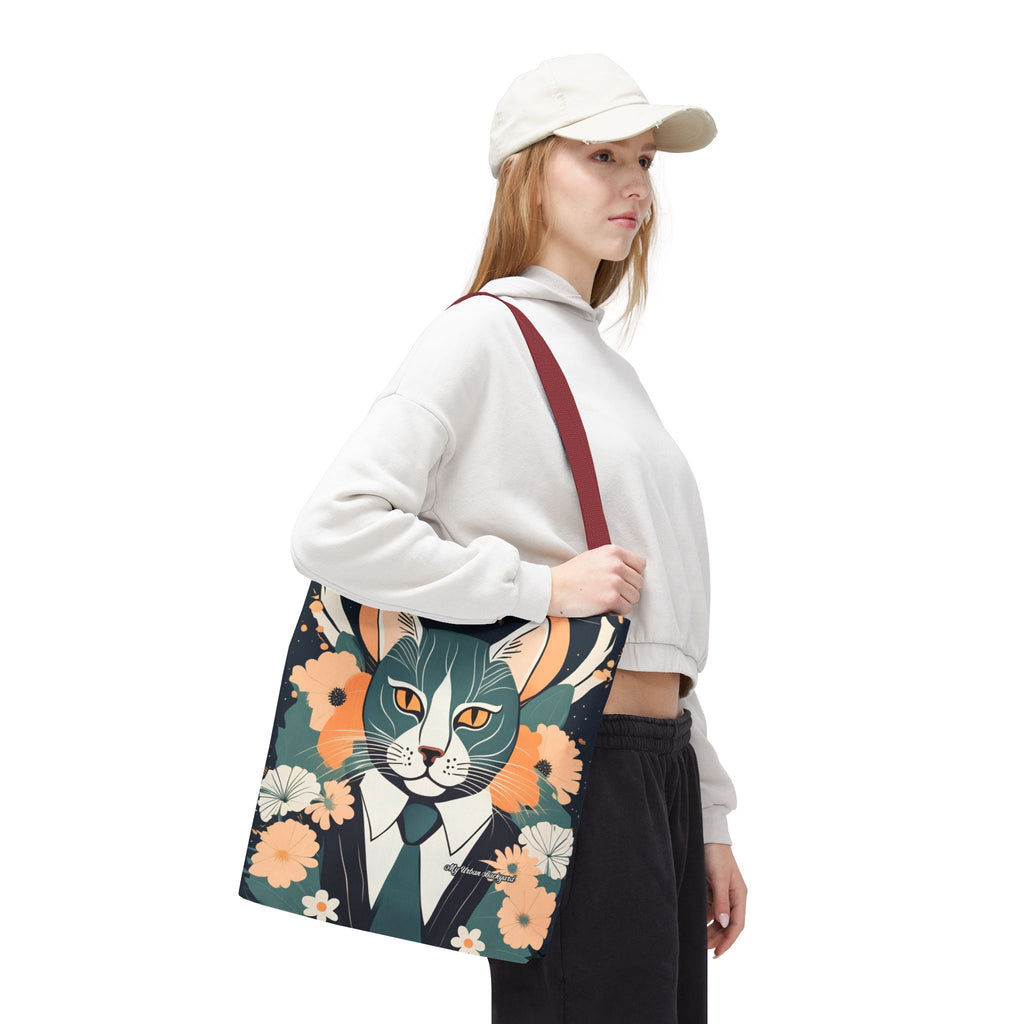 Simon Whiskerford, Cat Tote Bag with Cotton Handles For Everyday Use, 3 Sizes