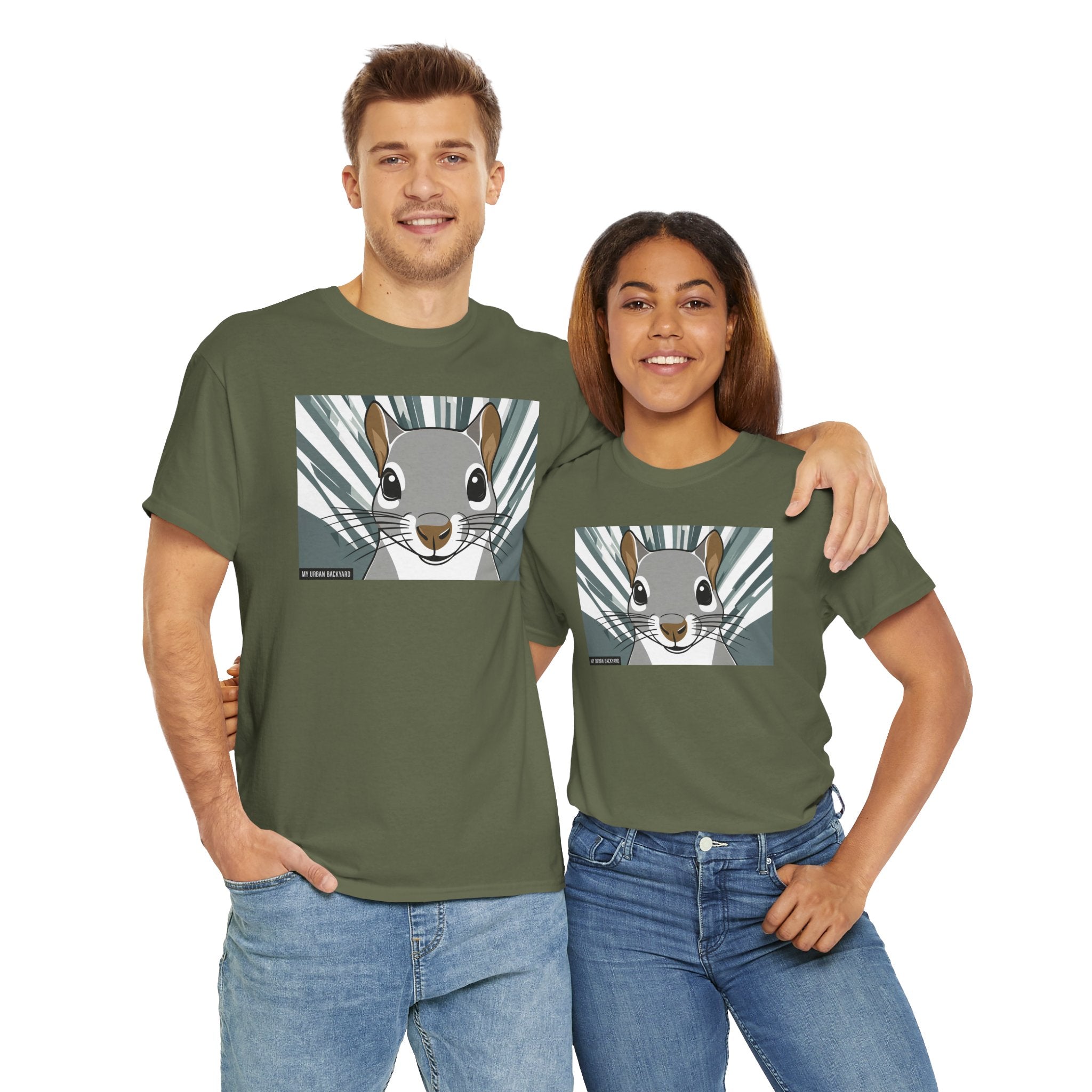 Cute Squirrel Graphic Tee, Unisex Cotton T-Shirt, Nature Lover Gift, Animal Art Top, Casual Wear