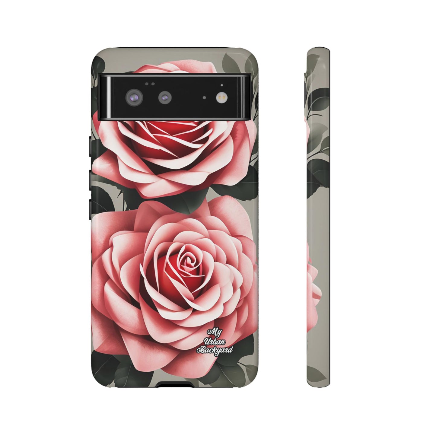 Pink Rose Flowers, Cell Phone Case - Apple, Samsung or Google Pixel