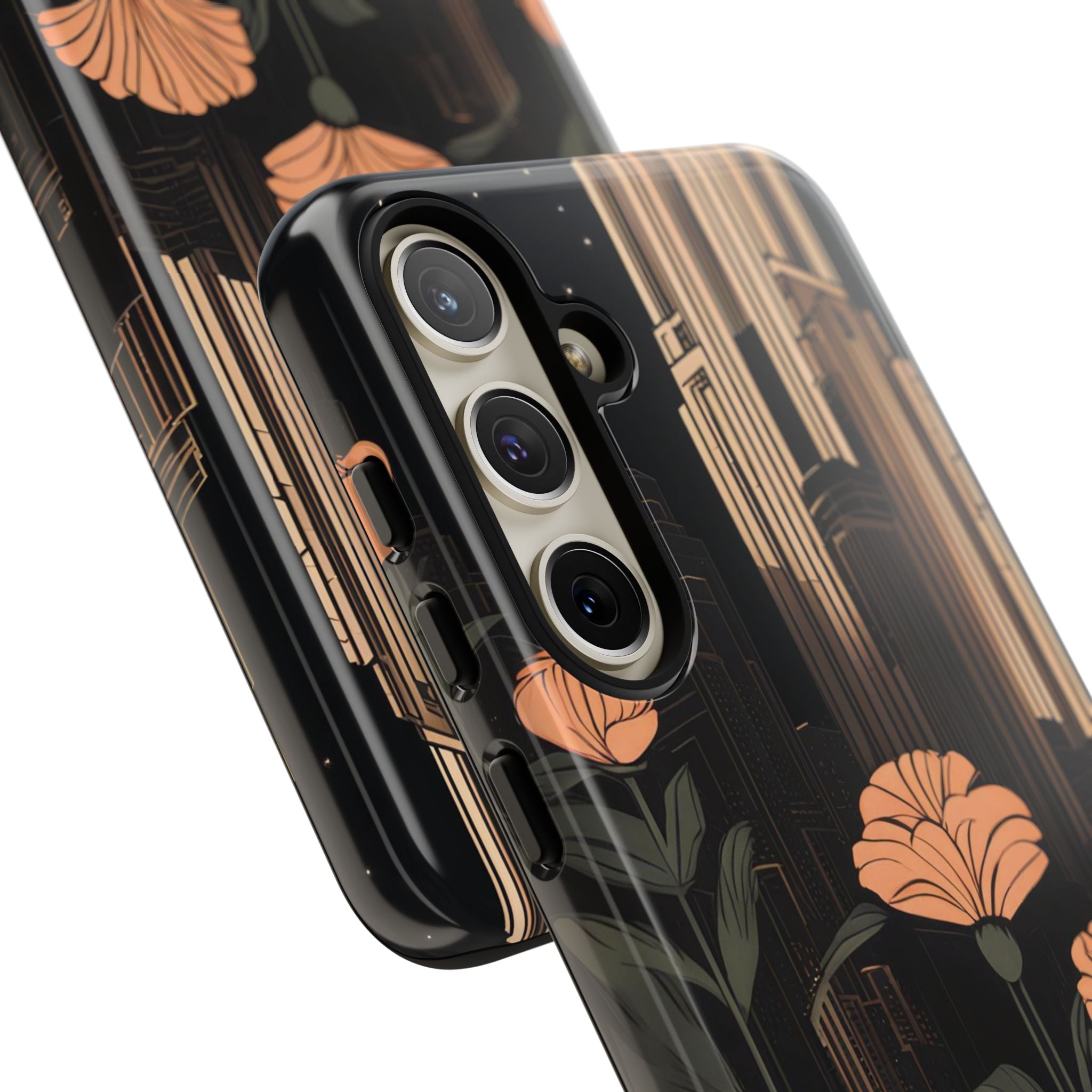 Urban Evening with Flowers, Cell Phone Case