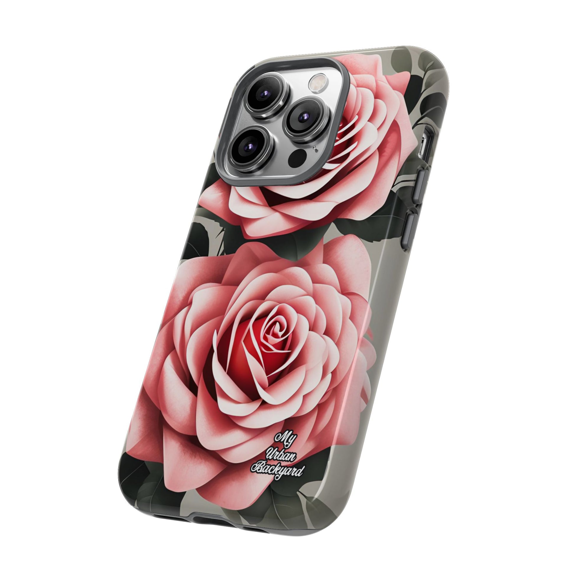 Pink Rose Flowers, Cell Phone Case - Apple, Samsung, Google Pixel