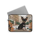 Ricky Barkley, Dog Laptop Sleeve, Cute Laptop Case, Pet Lover Gift, Chihuahua Design Sleeve, 3 Sizes