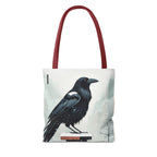 Winter Crow Tote Bag with Cotton Handles For Everyday Use, 3 Sizes
