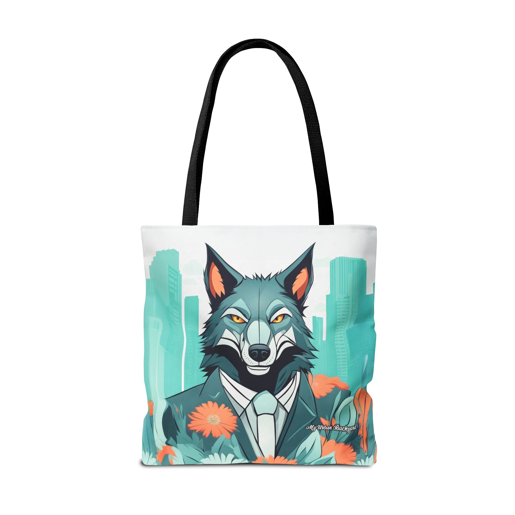 Vincent Blueclaw, Wolf Tote Bag with Cotton Handles For Everyday Use, 3 Sizes