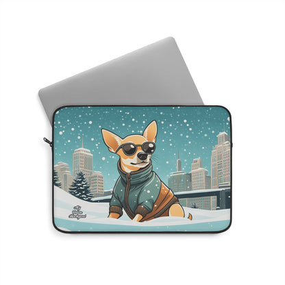 Tito Barkley, Dog Laptop Carrying Case, Top Loading Sleeve for School or Work