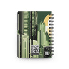 Cityscape Coyote Spiral Notebook