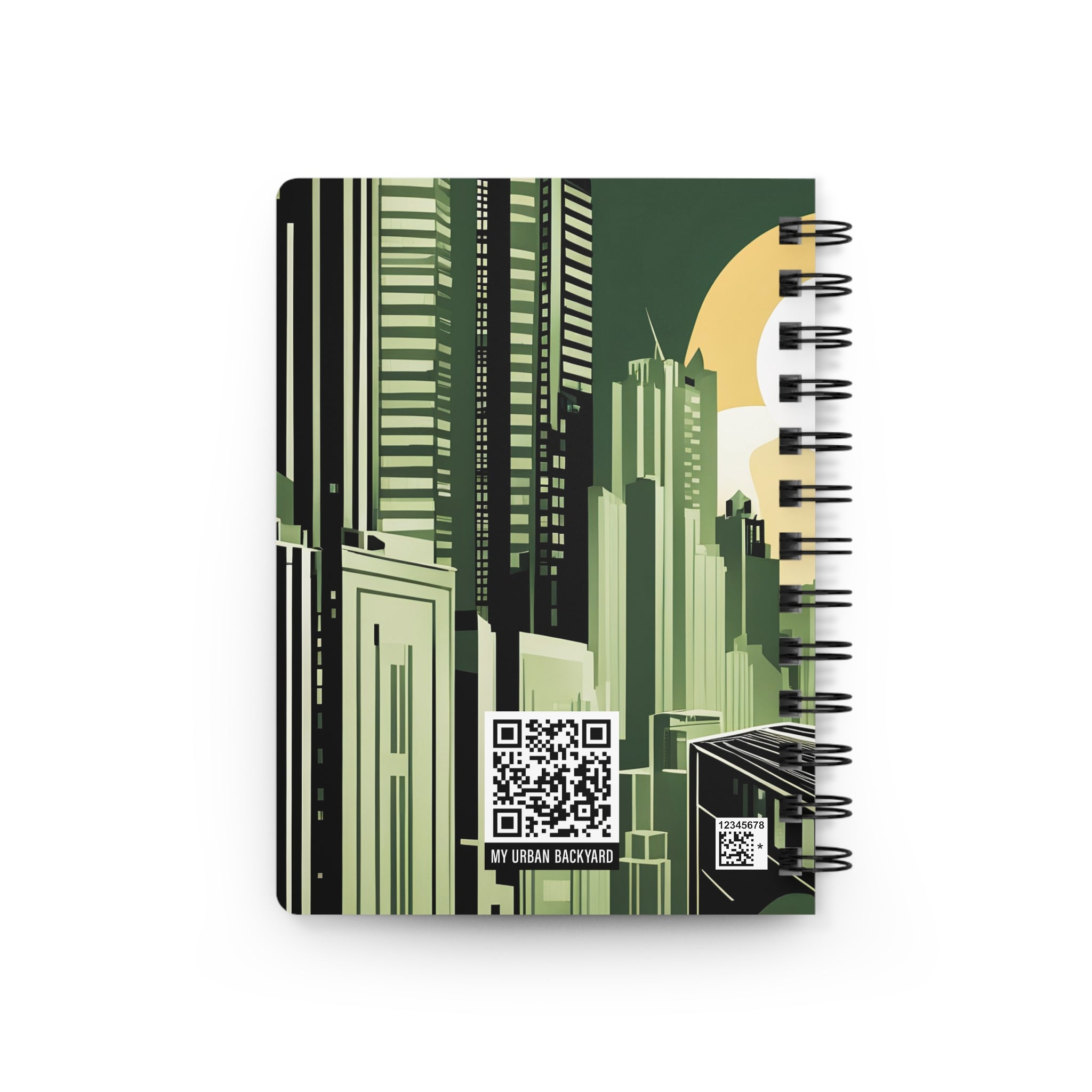 Cityscape Coyote Spiral Notebook