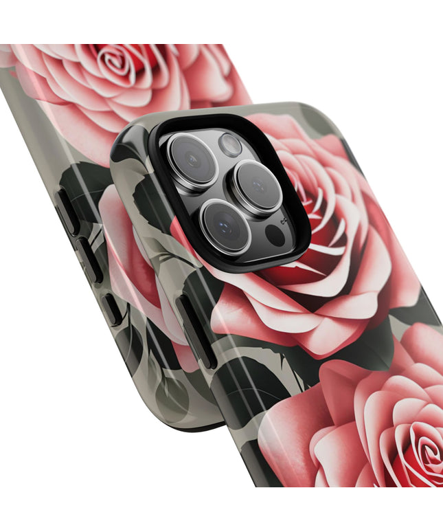 Pink Rose Flowers, Cell Phone Case - Apple, Samsung, Google Pixel