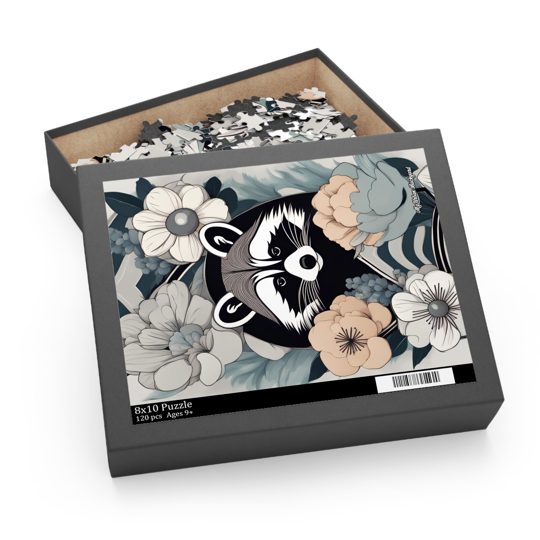 Rocco Pawsley, Raccoon Jigsaw Puzzle - Fun Family Activity, Unique Gift, Home Decor, Relaxing Hobby, Animal Lover's Gift, (120, 252, or 500-Piece)