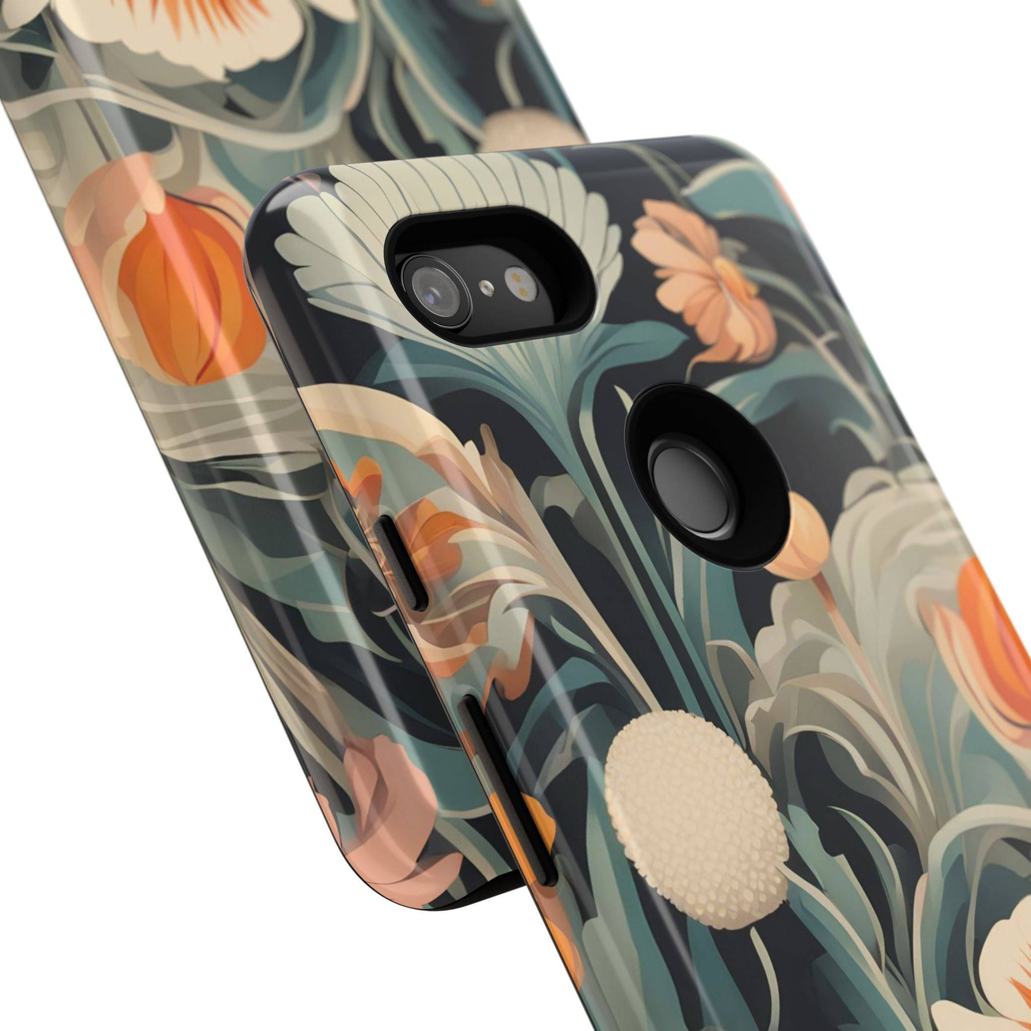 Orange and White Flowers, Cell Phone Case - Apple, Samsung, Google Pixel