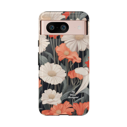 Art Deco Flowers, Cell Phone Case - Apple, Samsung or Google Pixel