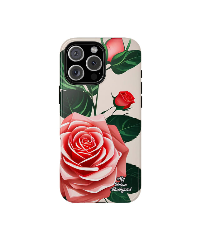 Pink Rose Flowers, Cell Phone Case - Apple, Samsung or Google Pixel