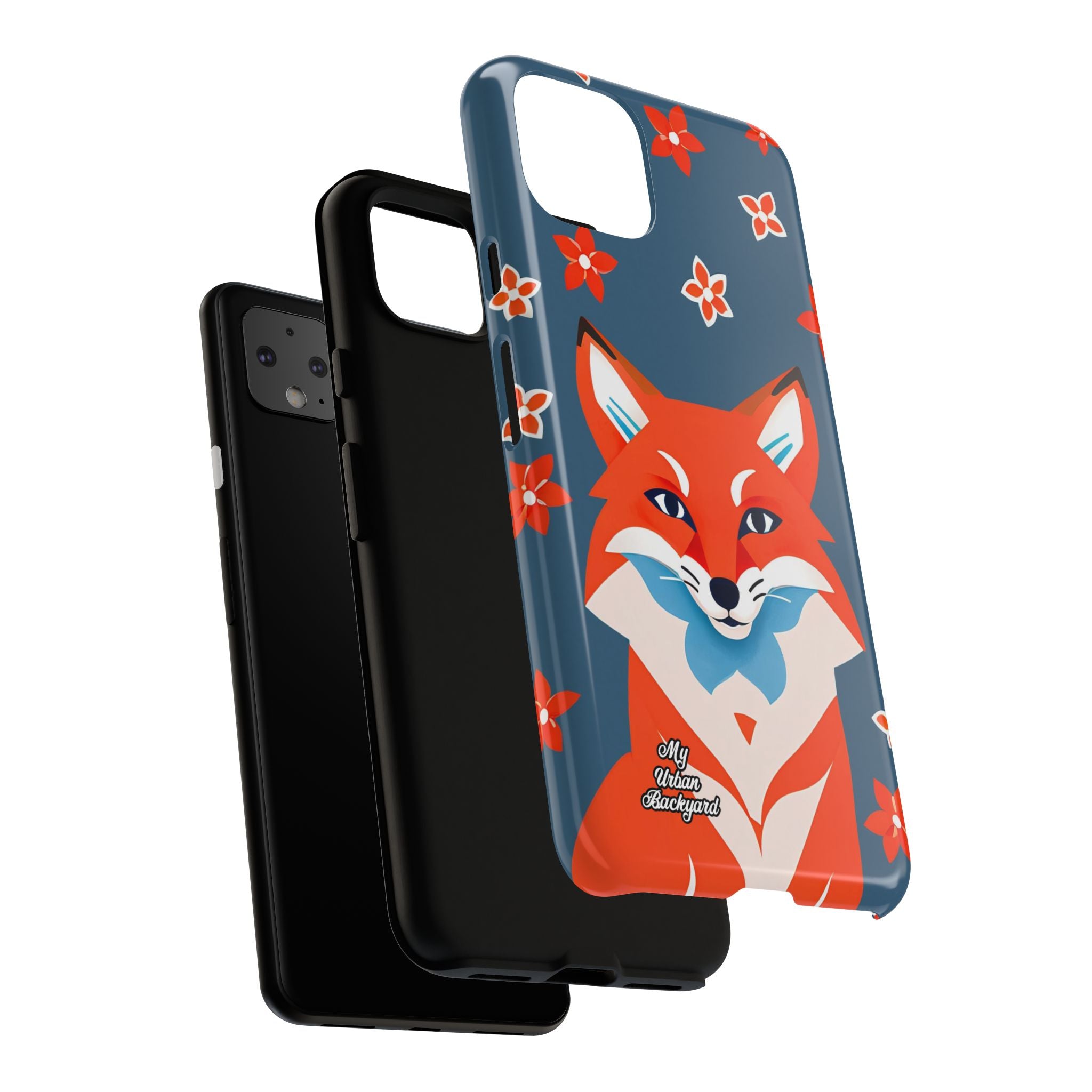 Fox with Flowers, Cell Phone Case - Apple, Samsung, Google Pixel