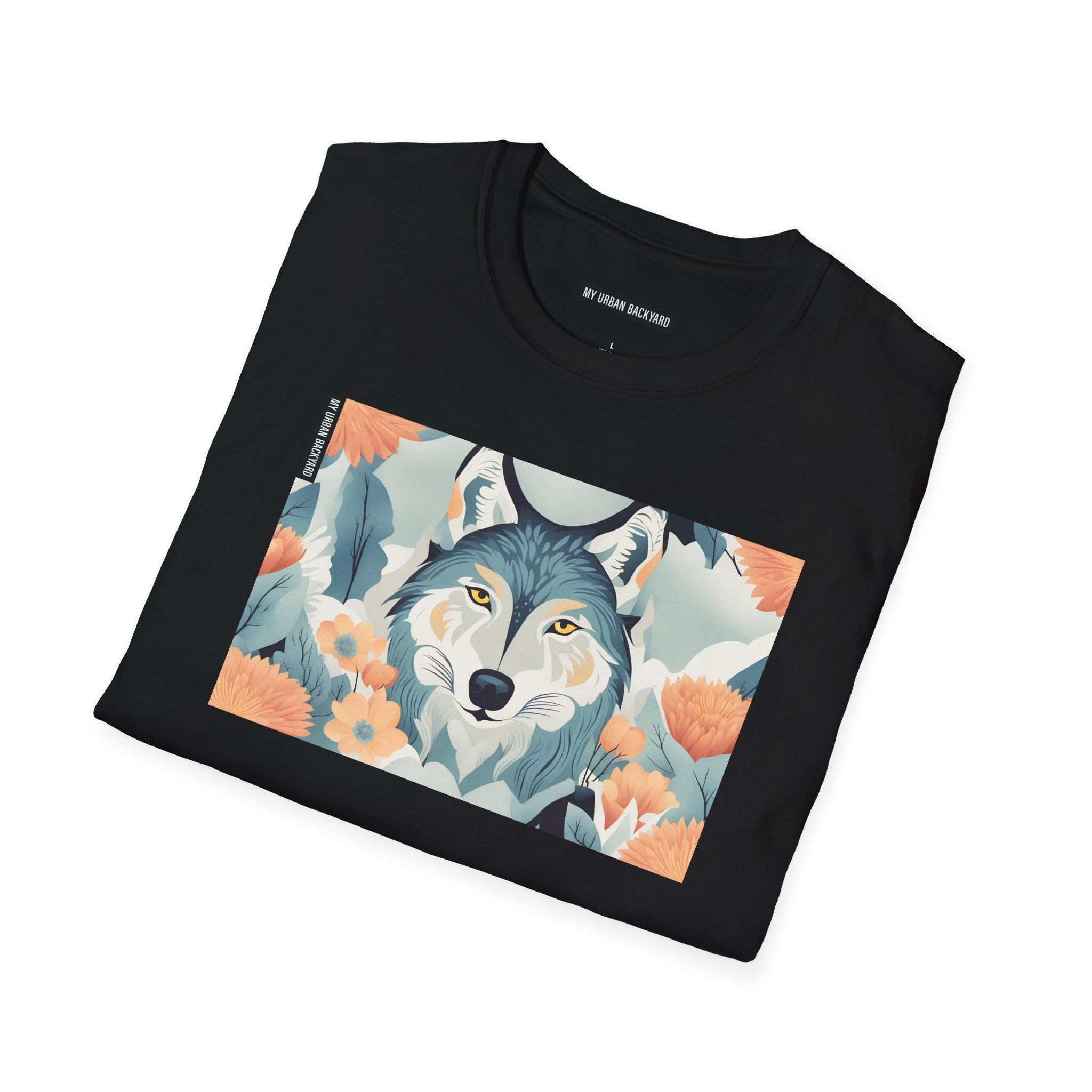 Blue Wolf, Soft 100% Cotton T-Shirt, Unisex, Short Sleeve, Classic Fit