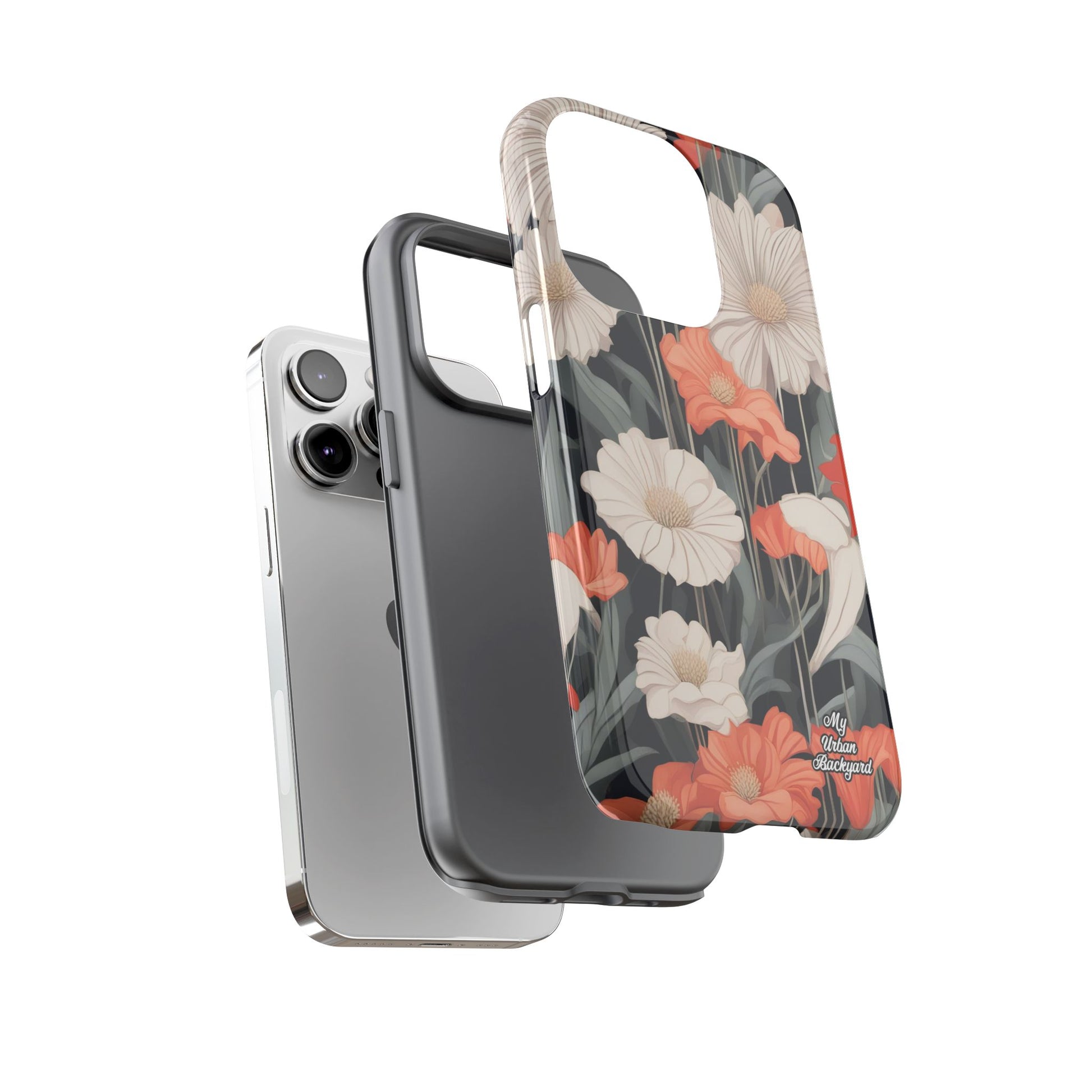 Art Deco Flowers, Cell Phone Case - Apple, Samsung, Google Pixel
